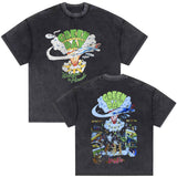 Washed Vintage Punk Band Green Day Dookie Graphic T-shirts