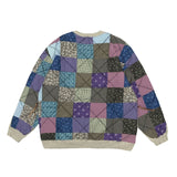 Kapital Sweater Vintage Back Stitching Floral Cloth Pingtian Hehong Style Men's and Women's Pullover Sweater Retro Long-Sleeved T-shirt