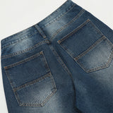 Men Jeans Hole Special-Interest Design Stitching