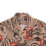 GUILTYPARTIES TIGER Shirts Tiger Totem Skull Long Sleeve Shirt