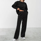 Women Co-Ords Knitted plus Fluff Sweater Winter