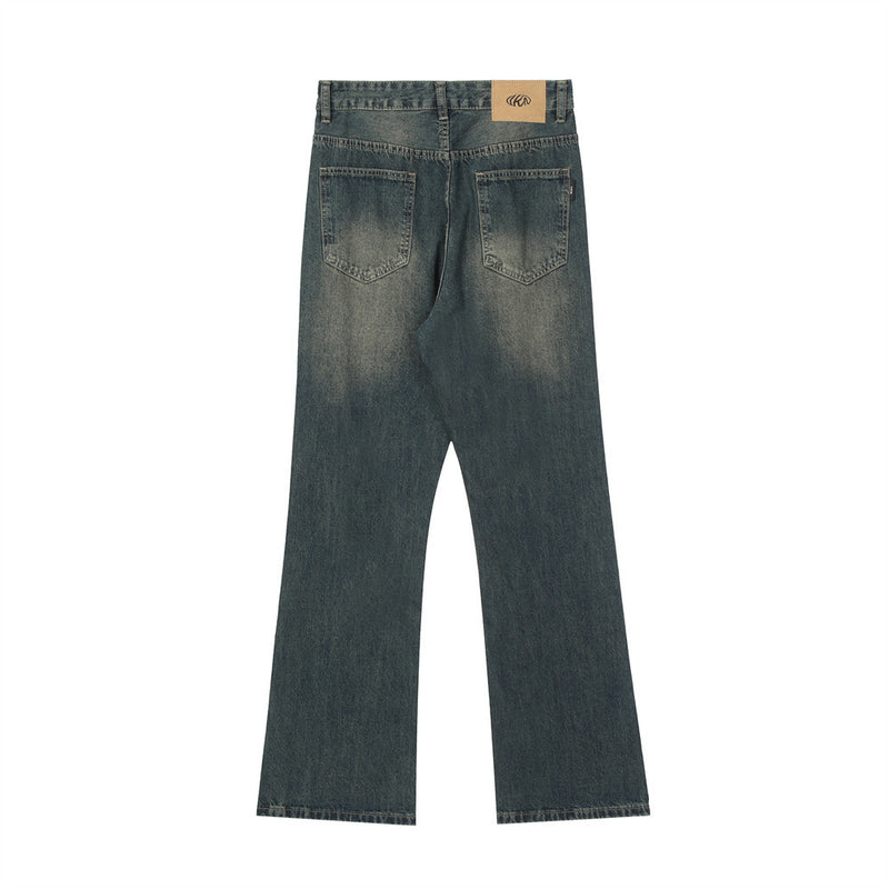 Men Jeans Retro Loose Slippers Casual