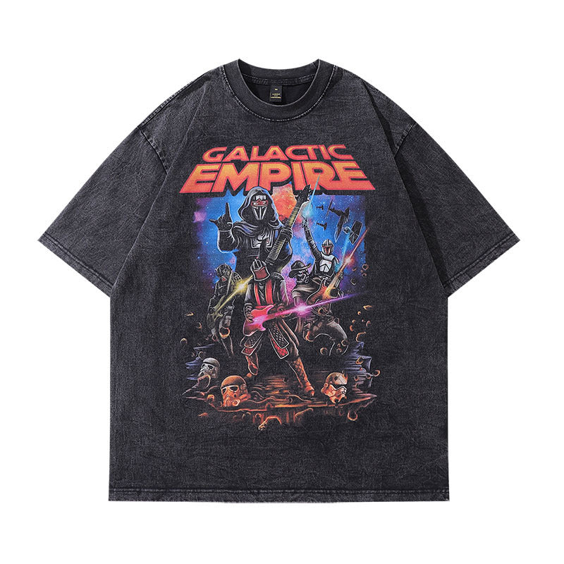 Men T-shirt Loose Cartoon Printing