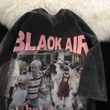 Men T Shirt Summer Versatile Loose Heavy Oversize
