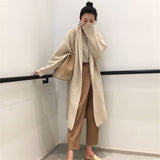 Women Knitted Cardigan Simple Solid Color Loose Sweater