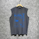 Purple Brand Tank T Shirts Sleeveless T-shirt Vest