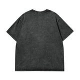 Men T-Shirt Portrait Printing Distressed
