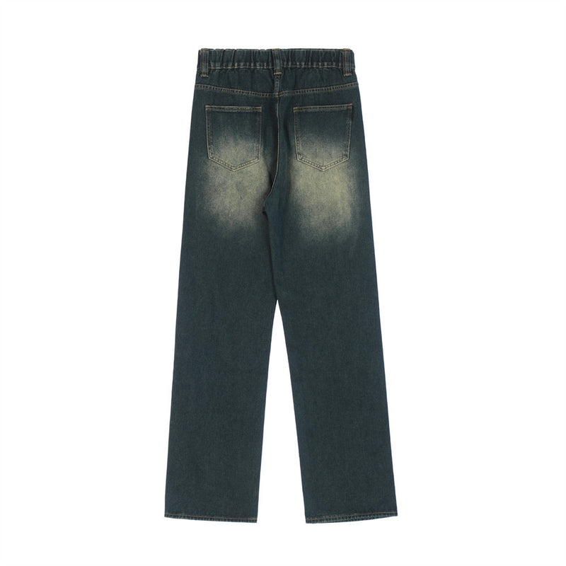 Men Jeans Fashion Trendy Pocket Loose Casual