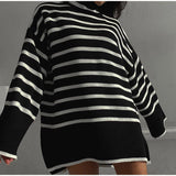 Women Work Business Casual Sweats Thickened Knitting Loose Casual Sweater