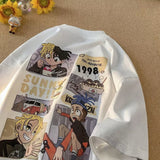 Men T Shirt Cartoon Large Size Loose
