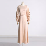 Bohemian Dress French Satin Evening Gown