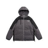 Unisex Coat Hooded Cotton-Padded Coat Loose and Warm Coat