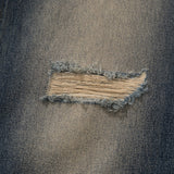 Men Jeans Loose Hole Versatile Casual