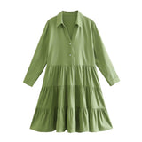 Women Dresses Fashion Elegant Shirt Dress