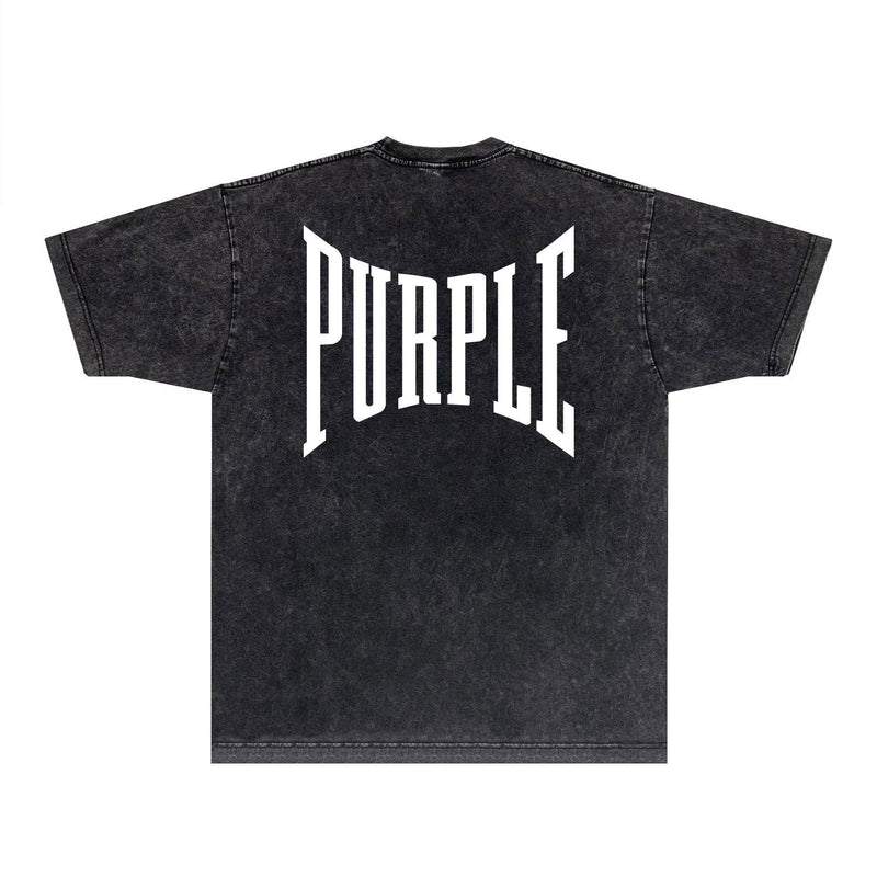 Purple Brand Distressed T Shirts Short Sleeve
