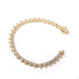 Bracelet Double Love Hip Hop Copper Inlaid Zircon Spring Bracelet St. Valentine's Spectrum