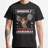 Brodolf The Red Nose Gainzdeer Gym Workout Christmas T-Shirt