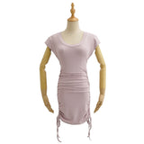 Women Dresses Sexy Drawstring Dress Summer