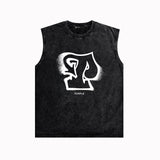 Purple Brand Distressed Tank T Shirts Distressed Sleeveless T-shirt Vest