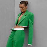 Women Co-Ords Autumn and Winter Green Women's Clothing