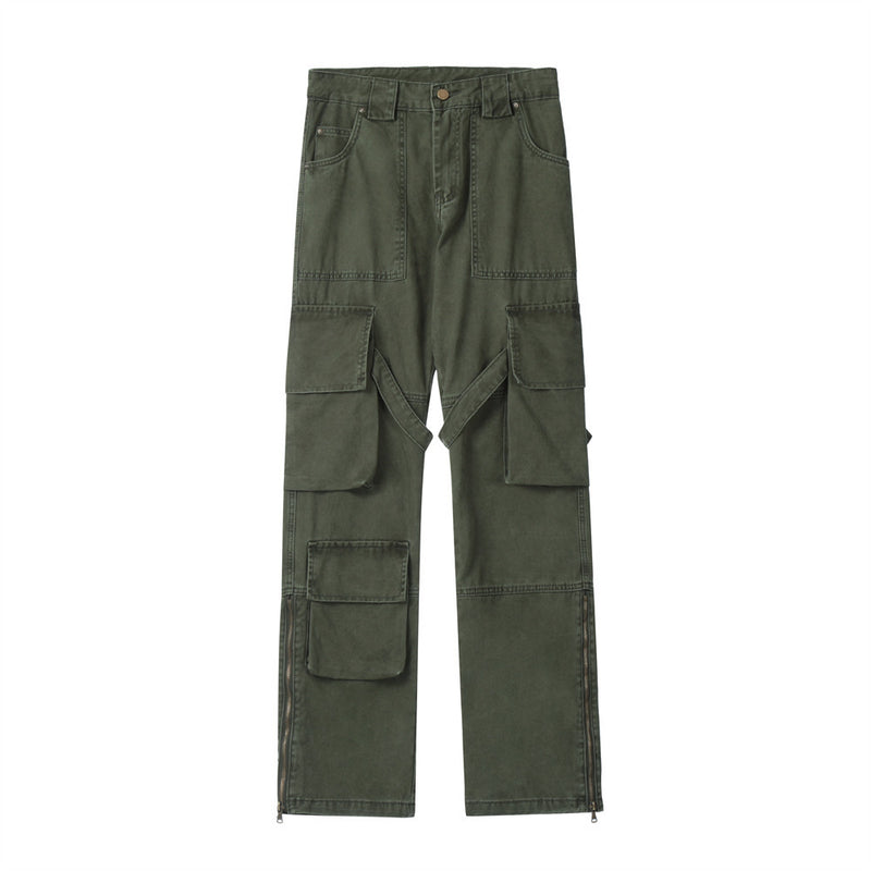 Men Jeans Multi-Pocket Leisure Cargo
