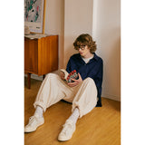 Unisex Shirt Retro Simple Loose Summer