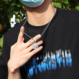 Jewelry Rotatable Zircon Sunflower Full Diamond Necklace snowflake Angel Pieces Royalty St. Valentine's