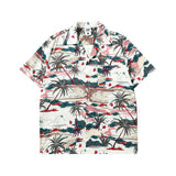 Short Sleeve Shirt Hawaii Printed Shirt Loose Leisure All-Matching