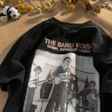 Men T Shirt Retro Summer Loose Casual