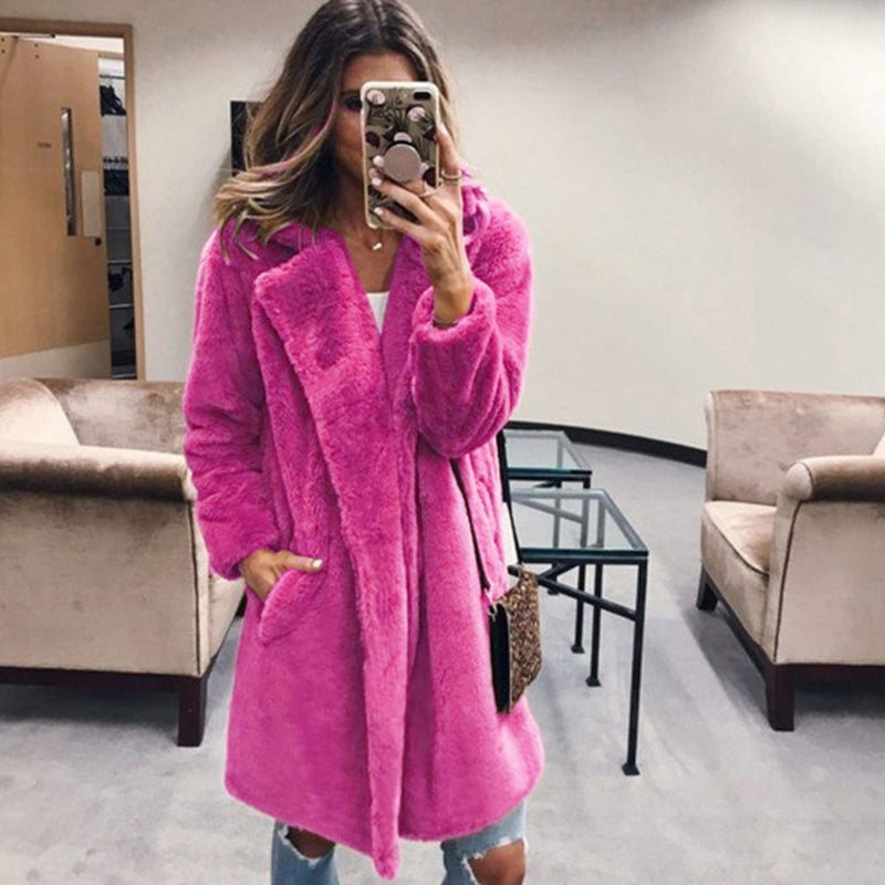 Women Fur Jacket  Fashionable Warm Jacket
