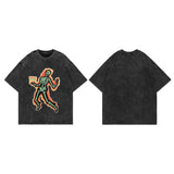 Men T-shirt Retro Short Sleeve T-shirt Men and Women