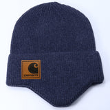 Stussy Hat Winter Knitted Hat Men's and Women's Warm Ear Protector Outdoor Wool Hat