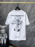 Chh Chrome Hearts T Shirts Summer three-dimensional Sanskrit embroidered alphabet casual short-sleeved T-shirt