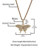 Jewelry mini butterfly pendant necklaceNecklaces Crosses Spectrum Necklaces Animal
