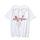 Vlone T Shirts Letter Avatar Large V Short Sleeve T-shirt Men and Women Loose BF Half Sleeve