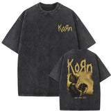 Washed Vintage Rock Band Korn Falling Away From Me