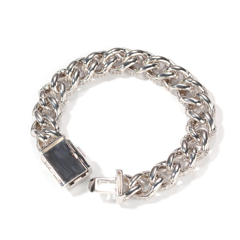 Bracelet Cuban Bracelet Miniature Zircon Hip Hop Bracelet St. Valentine's Spectrum