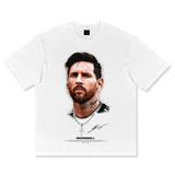 American vintage cotton loose short sleeve cotton football