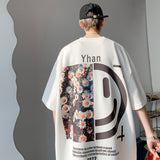 Men T Shirt Summer Versatile Loose