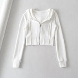 Women Hoodie Sports Slim-Fitting Short Sexy