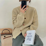 Women Knitted Cardigan Loose Fashion Sweater