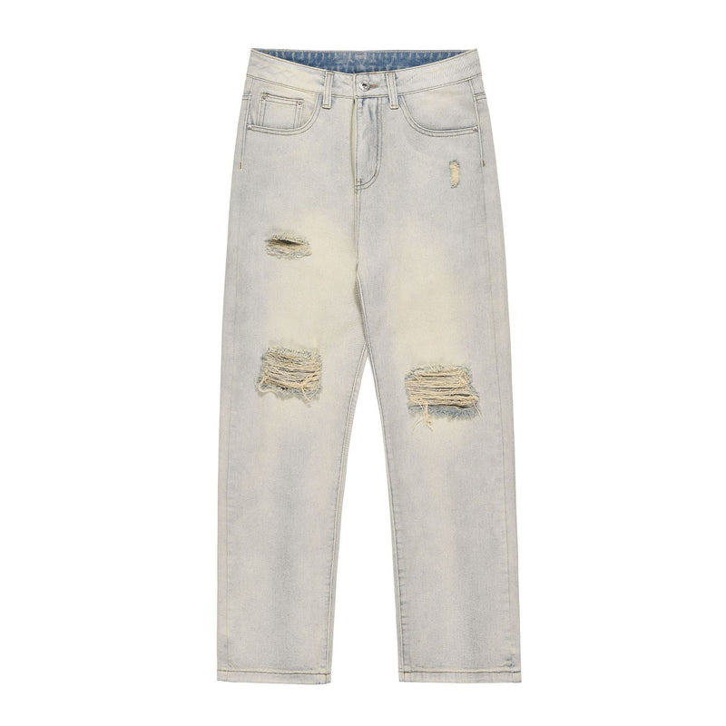 Men Jeans Casual Make Old Ripped