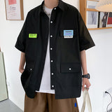 Men Shirts Summer Loose Oversize