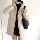 Women Cotton Coat Warm-Keeping and Cold-Proof PU Leather Jacket