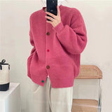 Women Knitted Cardigan Loose Fashion Sweater