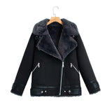 Women Cotton Coat Winter Thickened Suede Coat