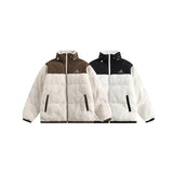 Unisex Coat Lamb Wool Loose Stitching Winter Plush