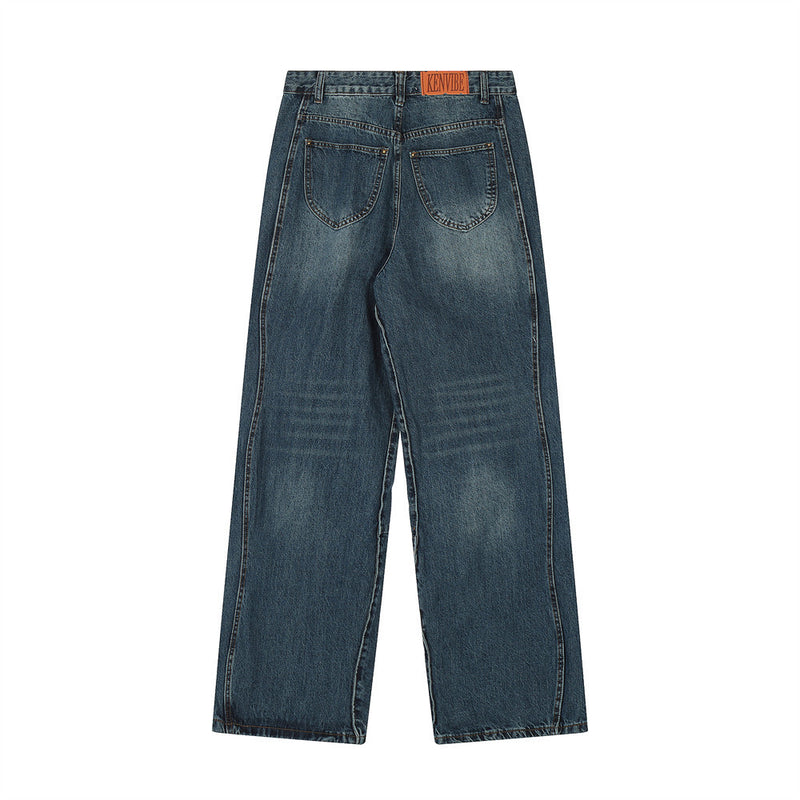 Men Jeans Retro Loose Casual All-Match