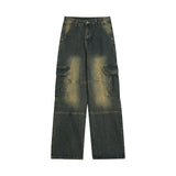 Men Jeans Cargo Jeans Distressed Multi-Pocket