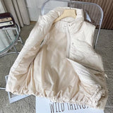 Women Cotton Coat down Jacket Vest Loose Lapel